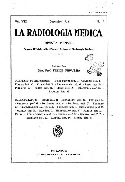 La radiologia medica rivista mensile