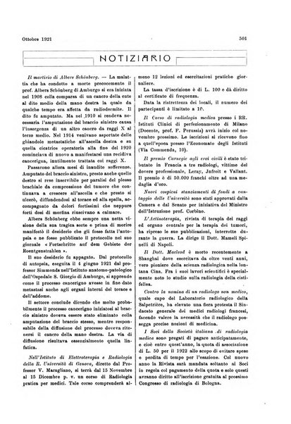 La radiologia medica rivista mensile