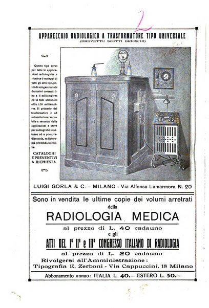 La radiologia medica rivista mensile