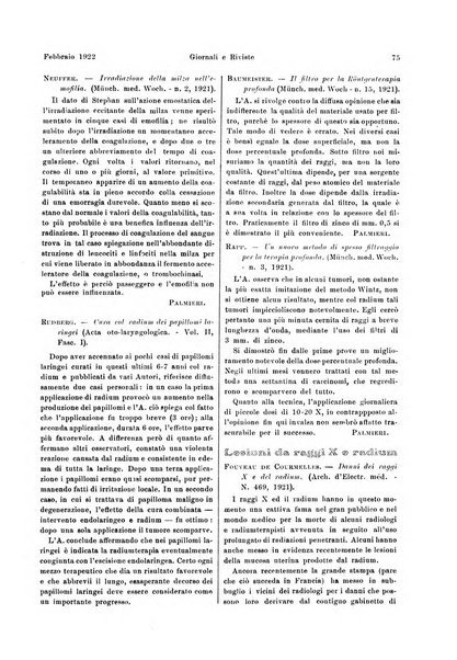 La radiologia medica rivista mensile