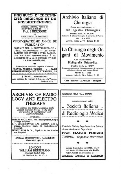 La radiologia medica rivista mensile