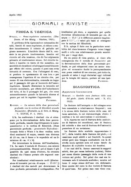 La radiologia medica rivista mensile