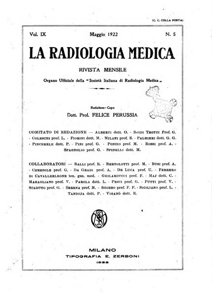 La radiologia medica rivista mensile