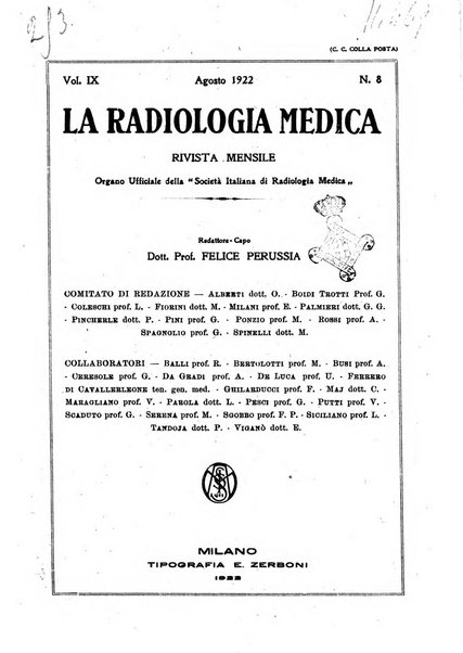 La radiologia medica rivista mensile