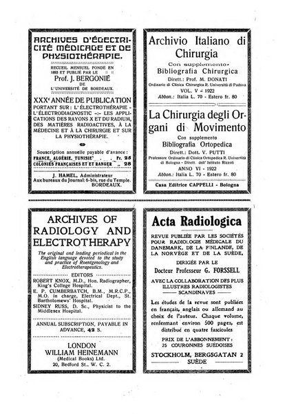 La radiologia medica rivista mensile