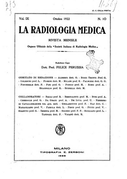 La radiologia medica rivista mensile