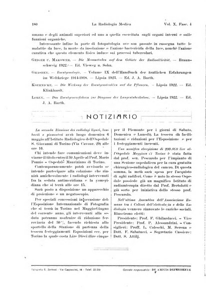 La radiologia medica rivista mensile