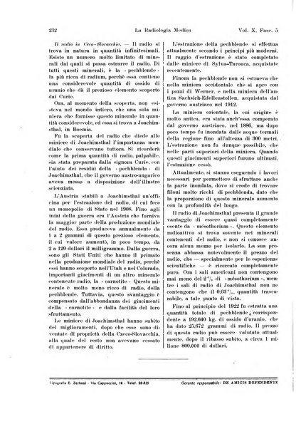 La radiologia medica rivista mensile