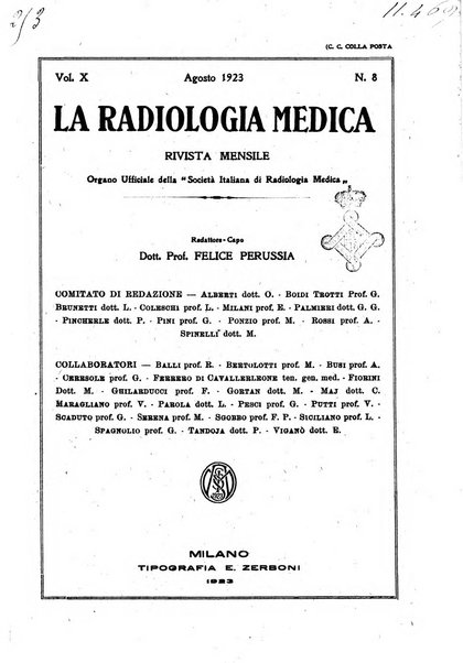 La radiologia medica rivista mensile