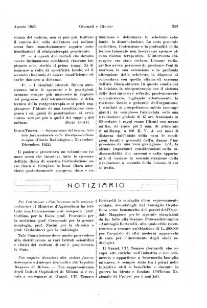 La radiologia medica rivista mensile