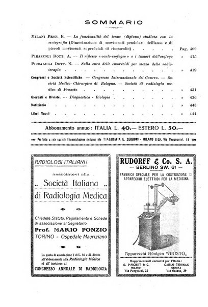 La radiologia medica rivista mensile