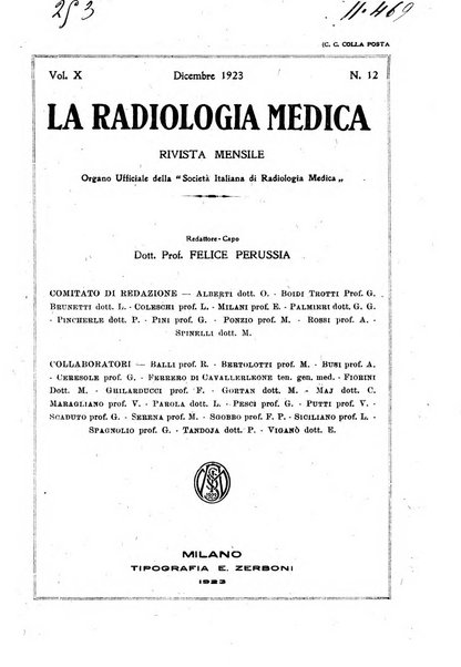 La radiologia medica rivista mensile