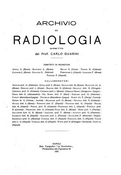 La radiologia medica rivista mensile