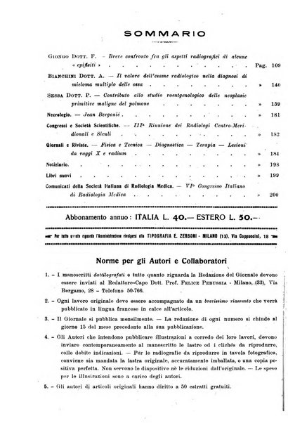 La radiologia medica rivista mensile