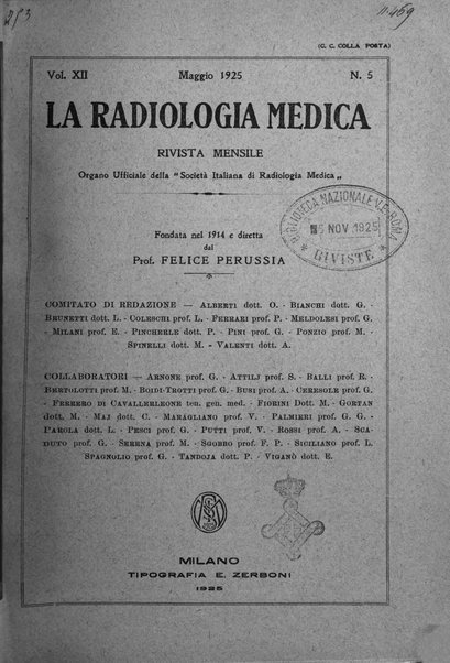 La radiologia medica rivista mensile