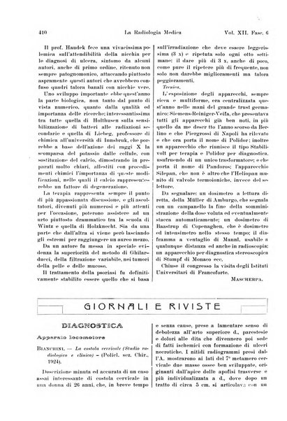 La radiologia medica rivista mensile