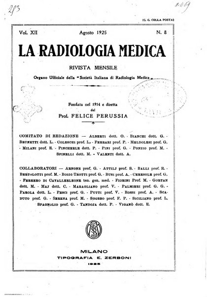 La radiologia medica rivista mensile