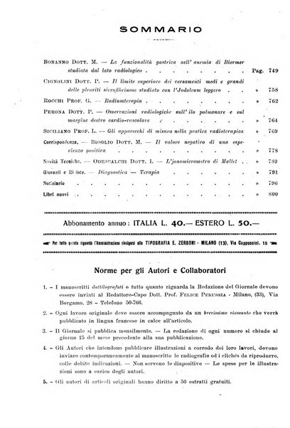 La radiologia medica rivista mensile