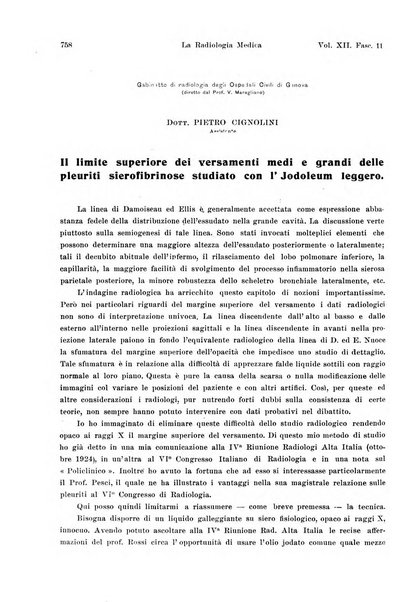 La radiologia medica rivista mensile