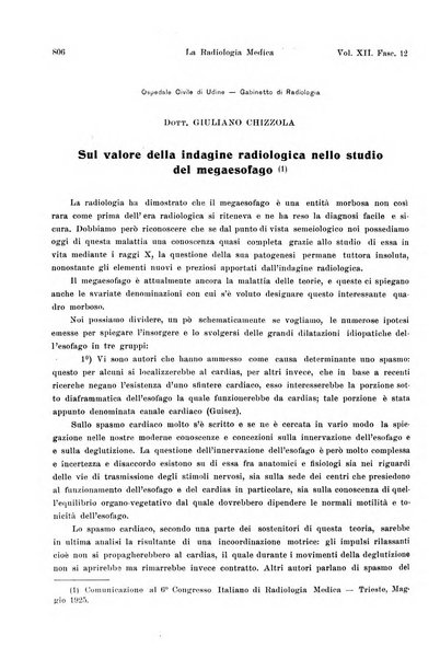 La radiologia medica rivista mensile