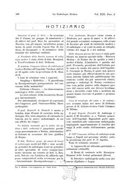 La radiologia medica rivista mensile