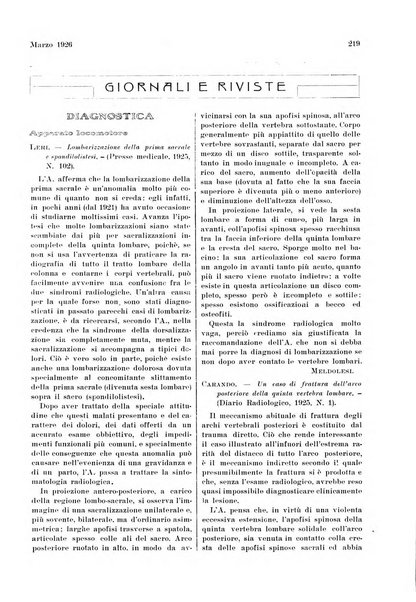 La radiologia medica rivista mensile