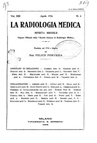 La radiologia medica rivista mensile