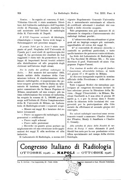 La radiologia medica rivista mensile