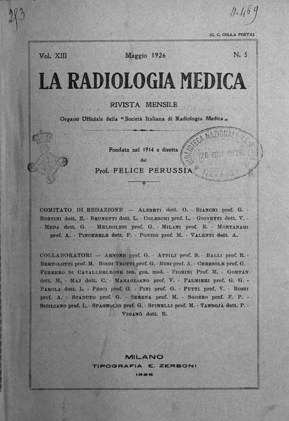 La radiologia medica rivista mensile