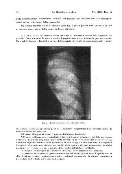 La radiologia medica rivista mensile