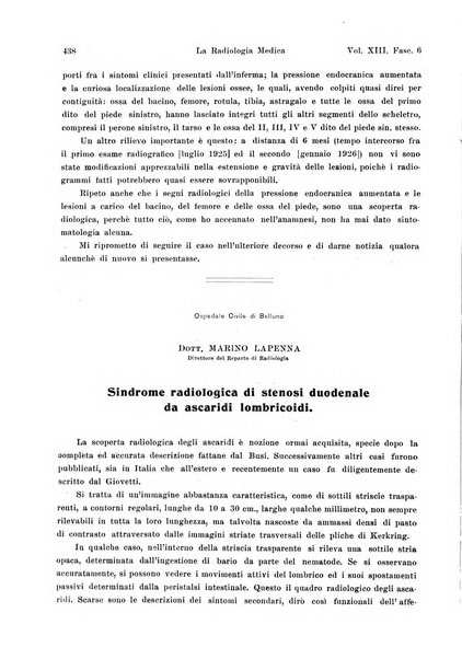 La radiologia medica rivista mensile