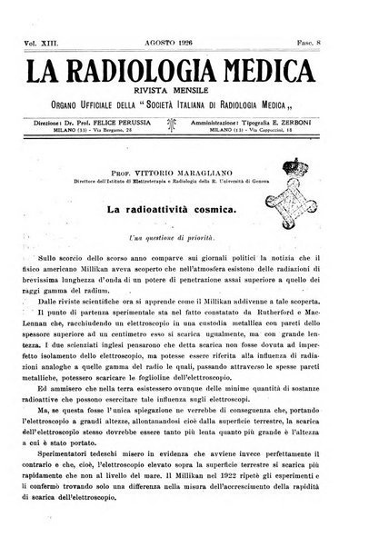 La radiologia medica rivista mensile