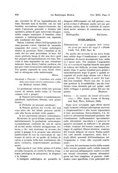 La radiologia medica rivista mensile