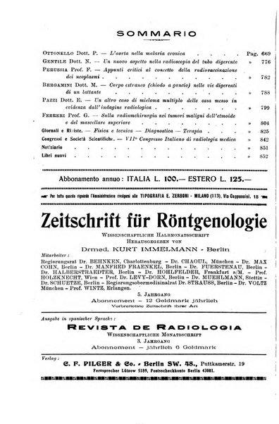 La radiologia medica rivista mensile