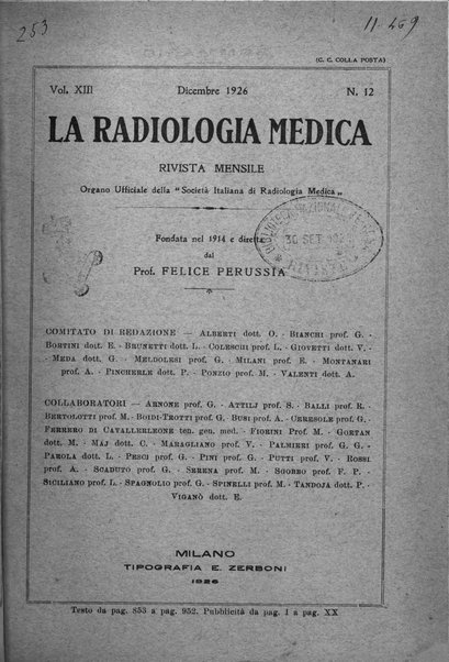 La radiologia medica rivista mensile