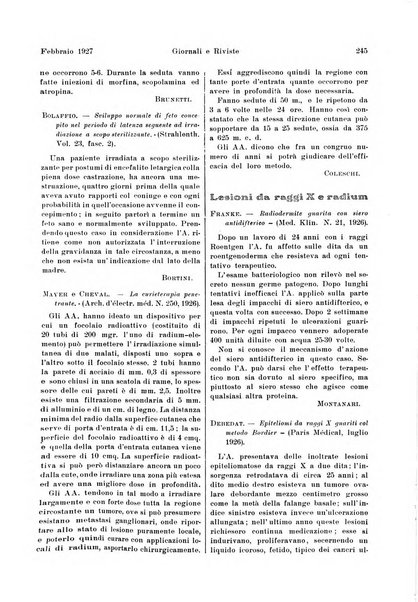 La radiologia medica rivista mensile