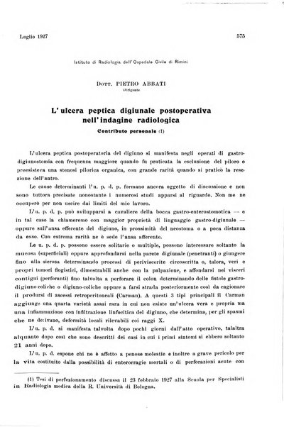 La radiologia medica rivista mensile