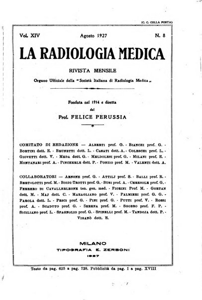 La radiologia medica rivista mensile