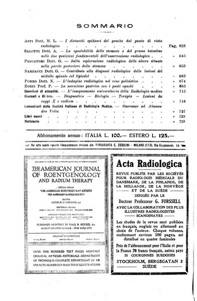 La radiologia medica rivista mensile