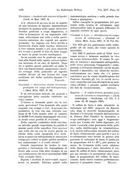 La radiologia medica rivista mensile