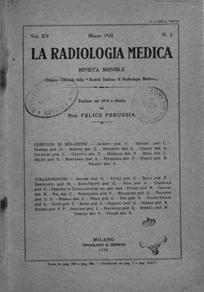 La radiologia medica rivista mensile