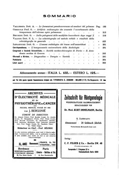 La radiologia medica rivista mensile