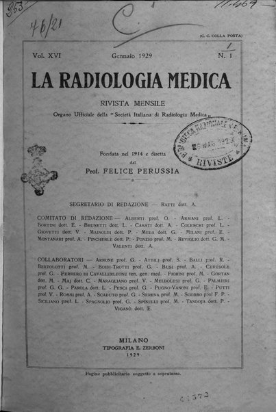 La radiologia medica rivista mensile