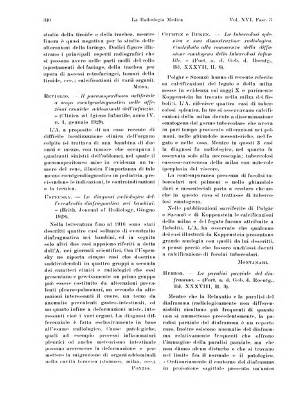 La radiologia medica rivista mensile