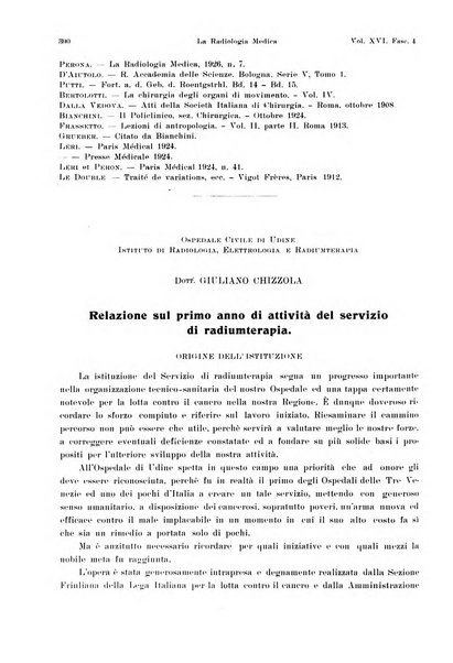 La radiologia medica rivista mensile