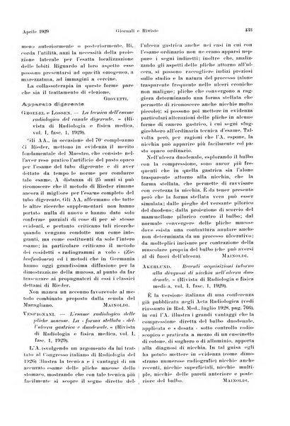 La radiologia medica rivista mensile