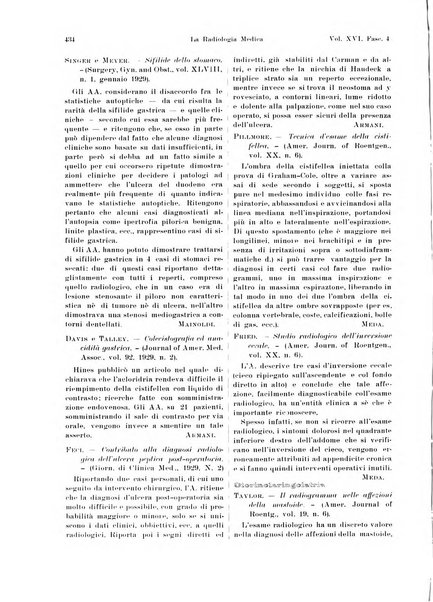 La radiologia medica rivista mensile