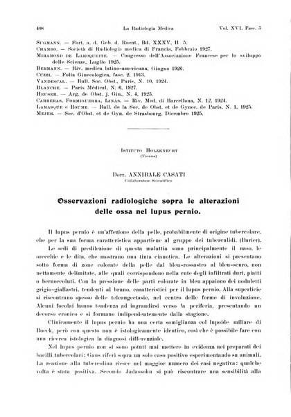 La radiologia medica rivista mensile