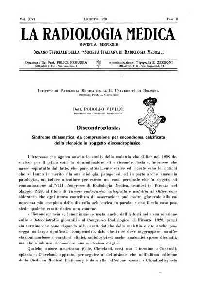 La radiologia medica rivista mensile