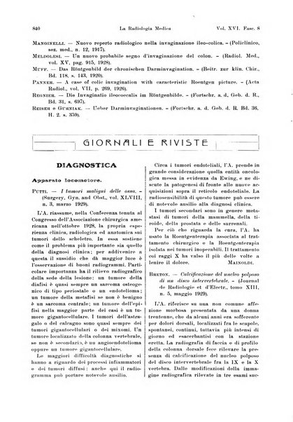 La radiologia medica rivista mensile